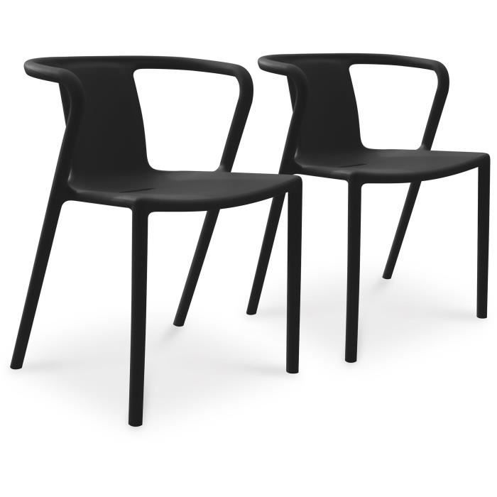 Lot composé de 2 fauteuils de jardin - CITY GARDEN - DIEGO-FT - Terracotta - Empilables