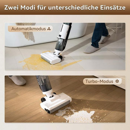 Aspirateur Laveur Sans Fil-JONR ED12 Pro,Aspirateur sans Fil 4 en 1,Autonettoyage 70°C,Séchage à air chaud 80°C,40 Mins (230 m²)