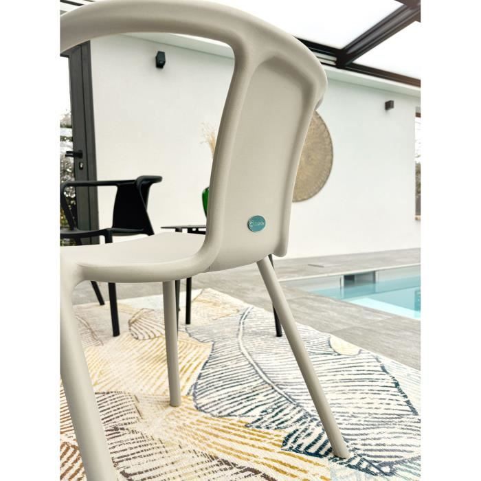 Lot composé de 2 fauteuils de jardin - CITY GARDEN - DIEGO-FT - Terracotta - Empilables