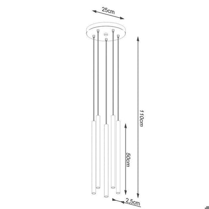 Suspension en Acier - NOVASTEL - Blanc - IP20 - Max 8W LED - G9 - Style Moderne