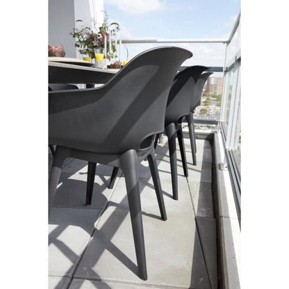 Chaises de jardin - KETER - AKOLA - Lot de 2 en résine - Gris olive - Dossier ergonomique