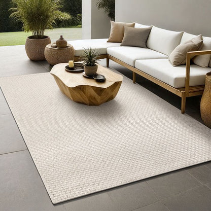 Tapis d'extérieur - THE CARPET - Maldives - Boho - Résistant - Gris - 140 x 200 cm