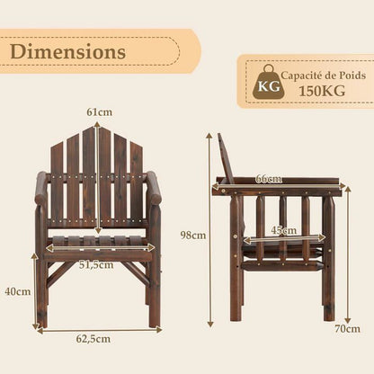 Lot de 2 Chaises de Jardin Extérieur Pliable COSTWAY, Cadre Léger en Aluminium, Dossier Réglable en 4 Positions, Sac Isotherme