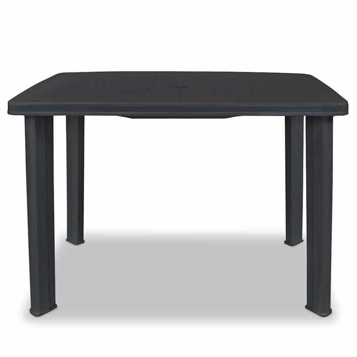 Table de jardin - vidaXL - 101 x 68 x 72 cm - Plastique - Blanc - Résistante aux intempéries