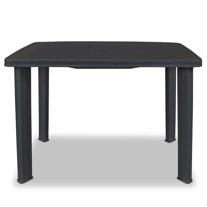Table de jardin - vidaXL - 101 x 68 x 72 cm - Plastique - Blanc - Résistante aux intempéries