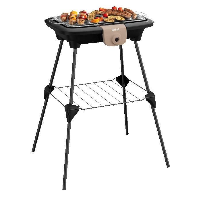 MOULINEX BBQ ELECTRIQUE BG135812 ACCESSIMO PIEDS 2100 W GRILLE AMOVIBLE