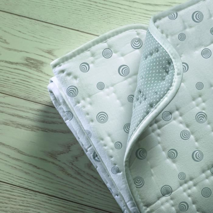 Couverture Chauffante - Imetec - Plaid chauffant 180x140 cm - 6 Températures - Technologie Anti Surchauffe Adapto - Lavable