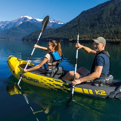 Intex Set Kayak Explorer k2-2 pers (Inclus rames et gonfleur)