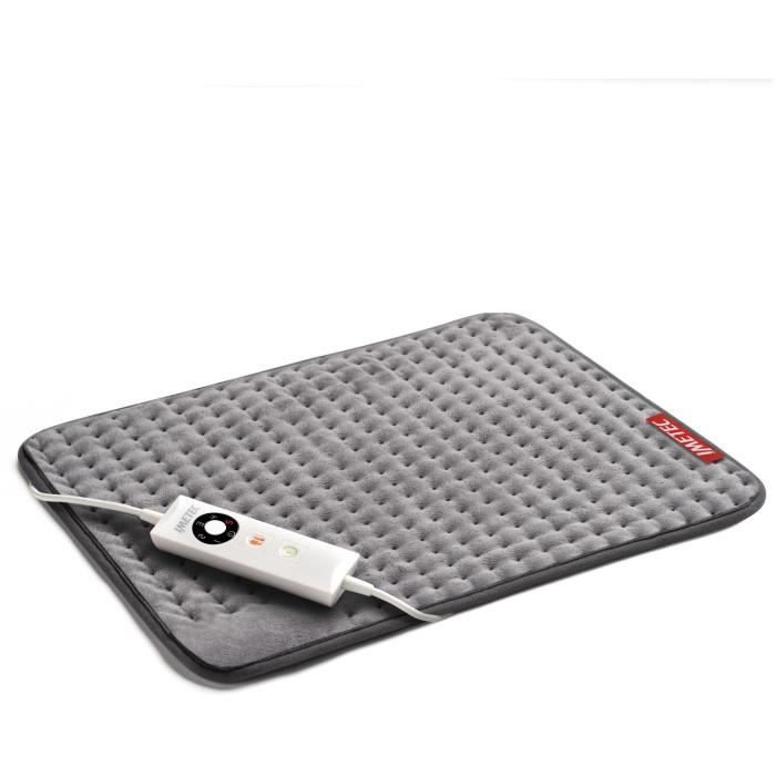 Surmatelas Chauffant - Imetec - 2 Places Adapto, 150x160 cm - 6 Températures Chauffage Rapide - 100% Coton - Température Constante