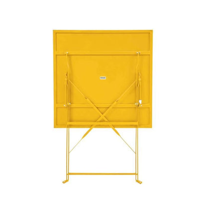 Table de jardin et 2 chaises acier 60 cm vert cactus Rome - Oviala