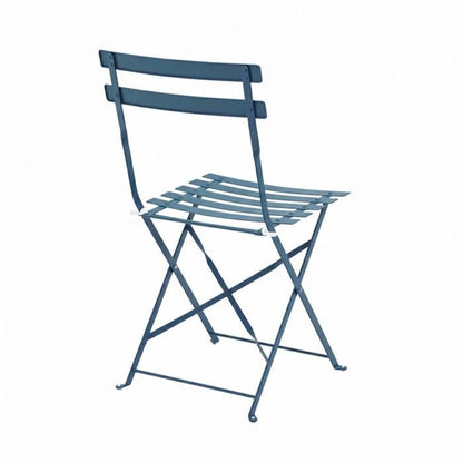 Table de jardin et 2 chaises acier 60 cm vert cactus Rome - Oviala