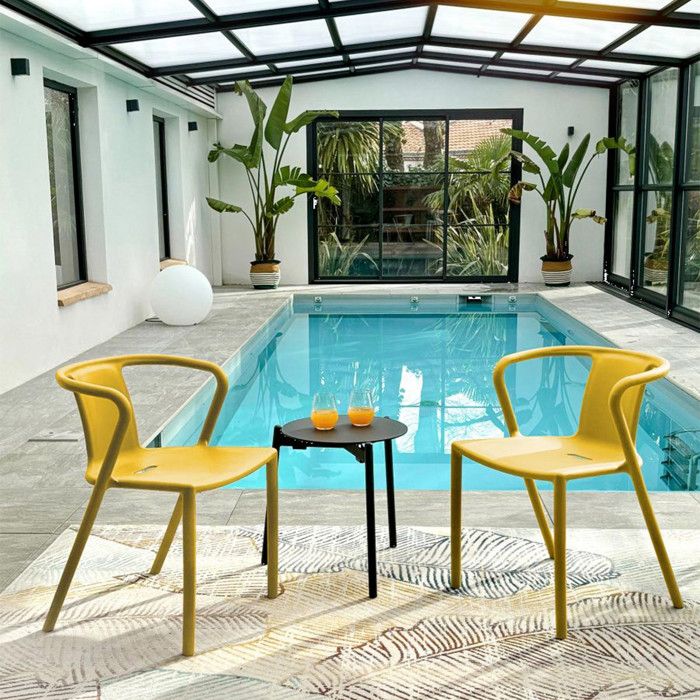 Lot composé de 2 fauteuils de jardin - CITY GARDEN - DIEGO-FT - Terracotta - Empilables