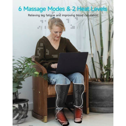 Masseur pour jambes, ALLJOY, avec fonctions de chauffage et de pression réglables, plusieurs intensités, cadeau pour les aînés