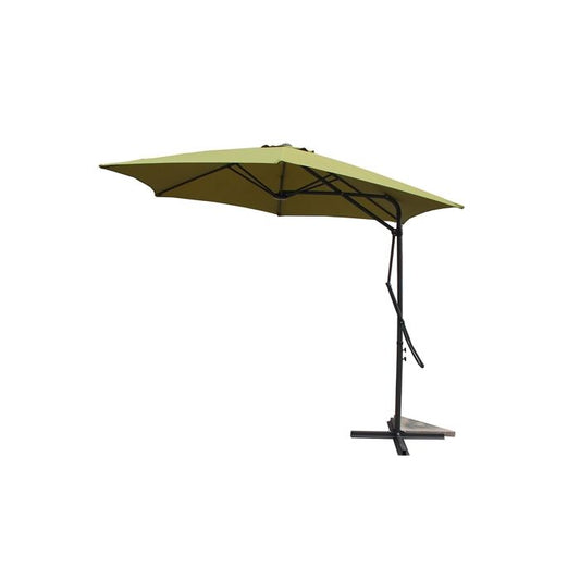 Alcudia Vert - Parasol rond avec système d'ouverture rapide