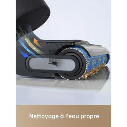 ASPIRATEUR Balai Aspirateur Laveur DREAME H12 Pro FlexReach, porte  Plat  180,schage 5 Min,18 kPa,Nettoyage Deux Bords