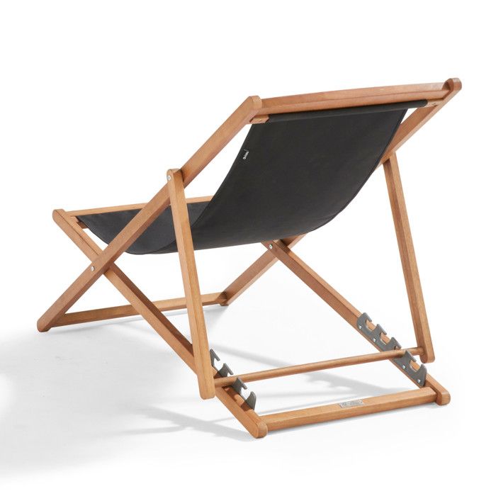 Lot de 2 chiliennes eucalyptus noir Socoa - Oviala