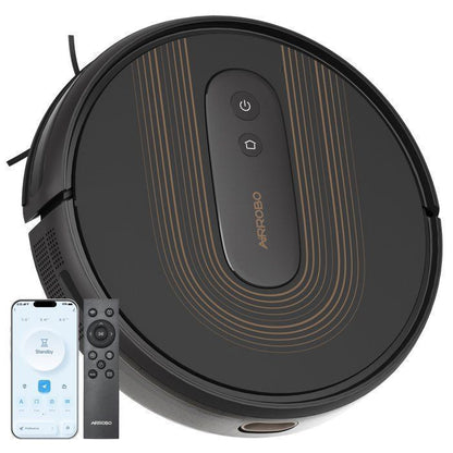 AIRROBO G50 Aspirateur Robot sans Fil 4 000 Pa, Auto-rechargeables, Idéal pour Poils d'Animaux, Sols Durs, Tapis  Poils Ras