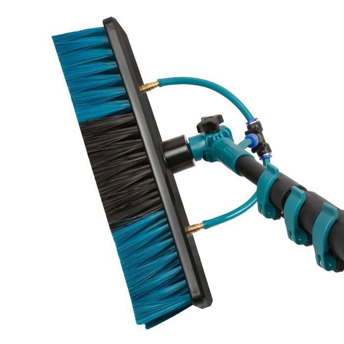 Sillar Perche télescopique avec système d'alimentation en eau intégré pour le lavage des vitres et du photo - 7,37mvoltaïque