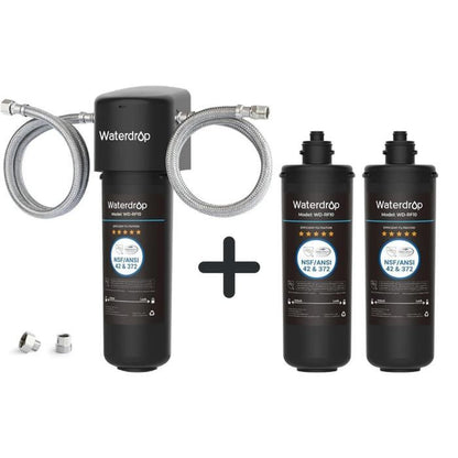 Waterdrop 10UB Système de Filtre à Eau Sous Évier avec Robinet Dédié, 11K Gallons de Filtration D'eau de Grande Capacité