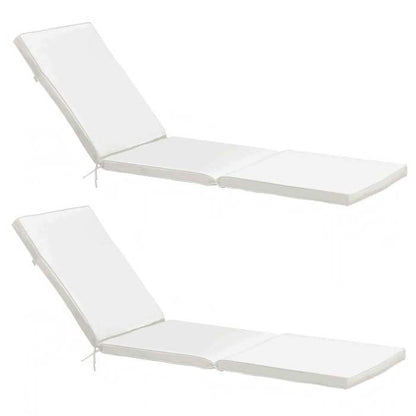 Lot de 2 coussins bain de soleil polyester bleu 186 x 53 x 5 cm Picchu - Oviala