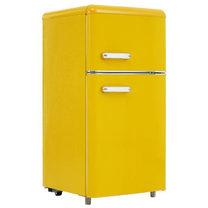 Réfrigérateur rétro - LANGTU - Retro 60L - 2 portes - Congélateur 22 L - 46 dB