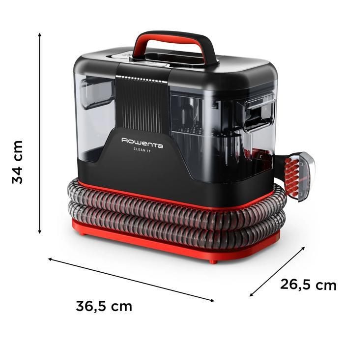 Rowenta, Clean It Compact, Shampouineuse, Détacheur, Nettoyeur portable, Design compact, IN3020F0