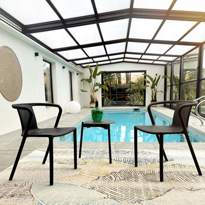 Lot composé de 2 fauteuils de jardin - CITY GARDEN - DIEGO-FT - Terracotta - Empilables