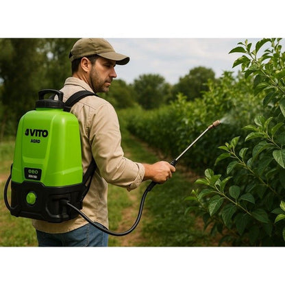 Pulvérisateur à Batterie 20V - 16L Batterie Lithium 2Ah + Chargeur Végetaux jardin toitures VITO