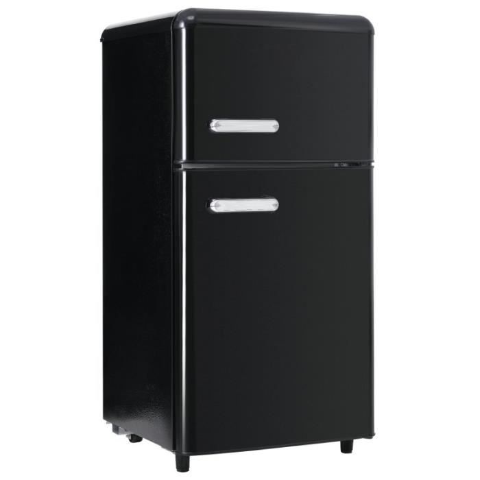 Réfrigérateur rétro - LANGTU - Retro 60L - 2 portes - Congélateur 22 L - 46 dB
