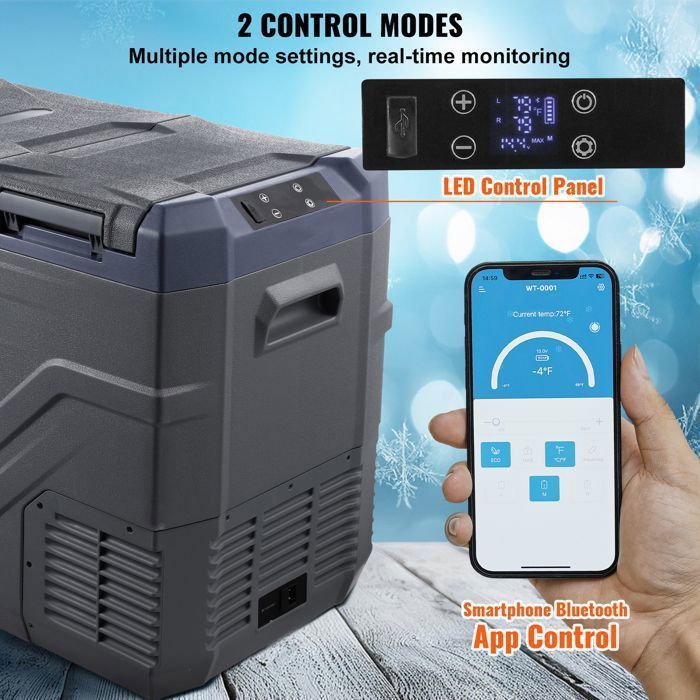 Réfrigérateur de Voiture - DUOKU - Congélateur Portable 40 L - Température -20 à 68 ℉ - Électrique - Double Zone