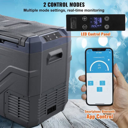 Réfrigérateur de Voiture - DUOKU - Congélateur Portable 40 L - Température -20 à 68 ℉ - Électrique - Double Zone