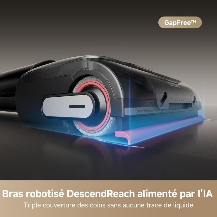ASPIRATEUR Balai Aspirateur Laveur DREAME H12 Pro FlexReach, porte  Plat  180,schage 5 Min,18 kPa,Nettoyage Deux Bords