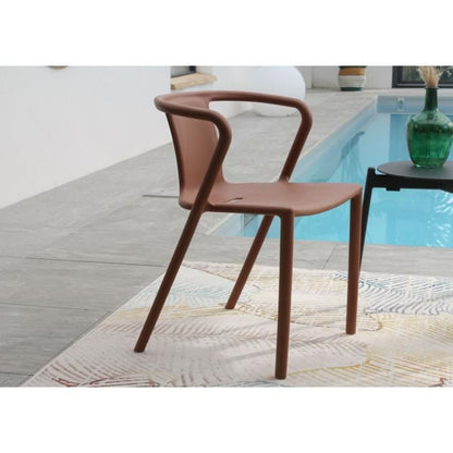 Lot composé de 2 fauteuils de jardin - CITY GARDEN - DIEGO-FT - Terracotta - Empilables