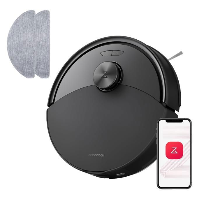 Roborock Q10 S5 Set  Aspirateur Robot 10000 Pa Aspiration, Anti-emmêlement,Levage des Serpillères de 8 mm, Évitement