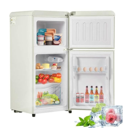 Réfrigérateur rétro - LANGTU - Retro 60L - 2 portes - Congélateur 22 L - 46 dB