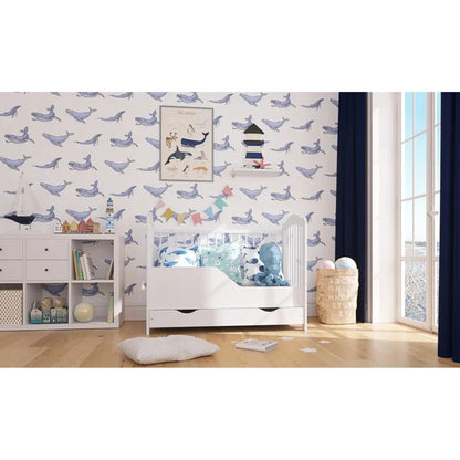 Lit Bébé Évolutif Avec Tiroir Chiara 120x60 Cm Lit bébé