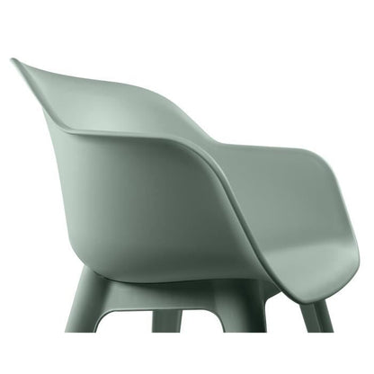 Chaises de jardin - KETER - AKOLA - Lot de 2 en résine - Gris olive - Dossier ergonomique