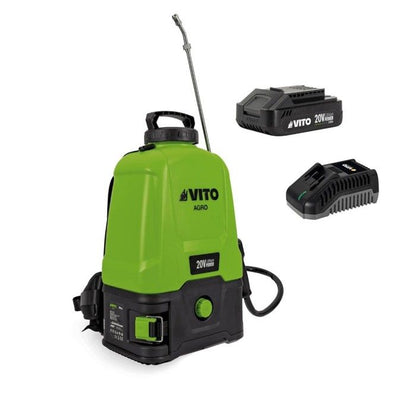 Pulvérisateur à Batterie 20V - 16L Batterie Lithium 2Ah + Chargeur Végetaux jardin toitures VITO
