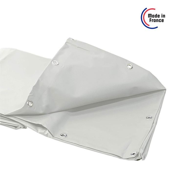 TECPLAST Bâche pour Carport Ivoire 2x2 m XP640CP - Garantie 10 ans - Toile PVC étanche pour abri de voiture - Made in France