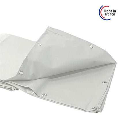 TECPLAST Bâche pour Carport Ivoire 2x2 m XP640CP - Garantie 10 ans - Toile PVC étanche pour abri de voiture - Made in France