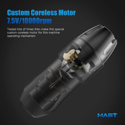 Máquina de Tatuaje Rotativa Mast Tour Pro Pen con Recorrido de 3.5 mm