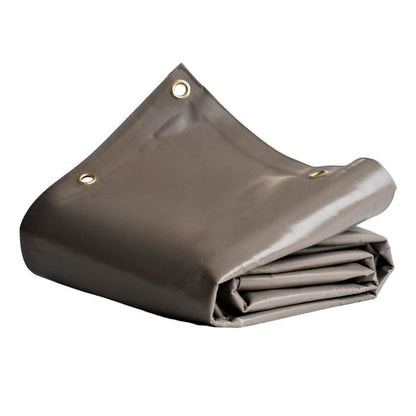 TECPLAST Bâche pour Carport 2,5x3 m LP640CP Taupe - Garantie 8 ans - Toile PVC étanche pour abri de voiture