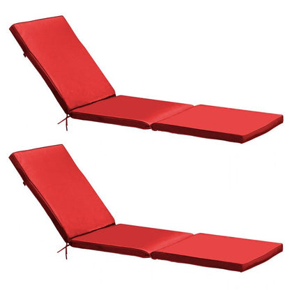 Lot de 2 coussins bain de soleil polyester bleu 186 x 53 x 5 cm Picchu - Oviala