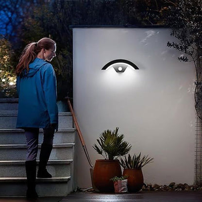 DELIPOP Applique Murale Extérieure LED 24W - Capteur Lumineux, Étanche IP65, 6500k Lumière Blanche pour Jardin（Paquet de 2）- Noir