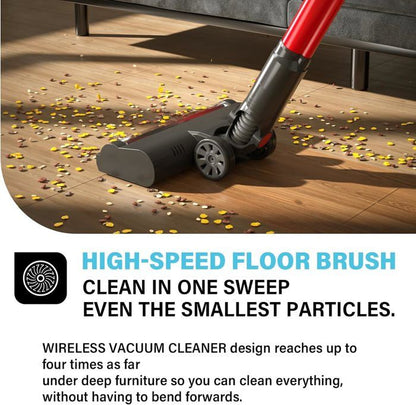 Aspirateur balai - STANEW - 45000Pa/550W - Pliable 180° - 40 min autonomie - Brosse anti-emmêlement