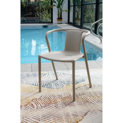 Lot composé de 2 fauteuils de jardin - CITY GARDEN - DIEGO-FT - Terracotta - Empilables