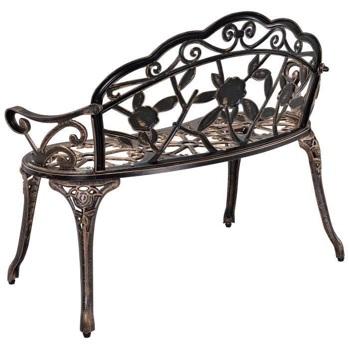 Banc de jardin en métal
