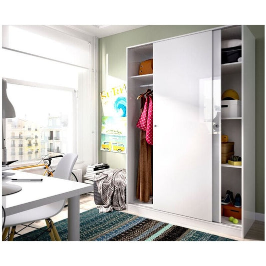 Armoire 120x204h blanc brillant - Venere