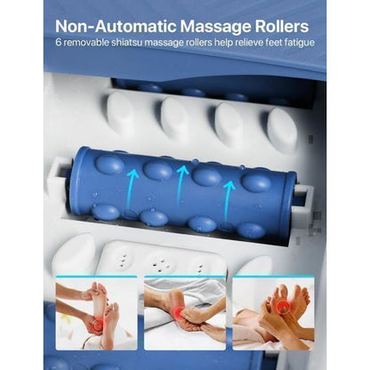 Bain de Pieds Massage pliant ALLJOY, température constante, Écran tactile, Masseur de Pieds Pliable avec Bulles
