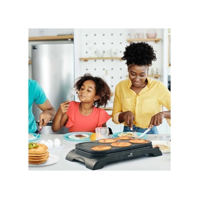 SENYA Crêpière électrique 1500 W - 2 plaques interchangeables - Crêpe Time